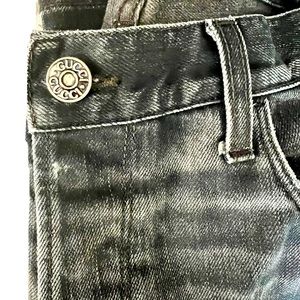 Men’s Gucci washed-effect horsebit jeans